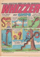 Whizzer and Chips cover with headline. 23 June 1973